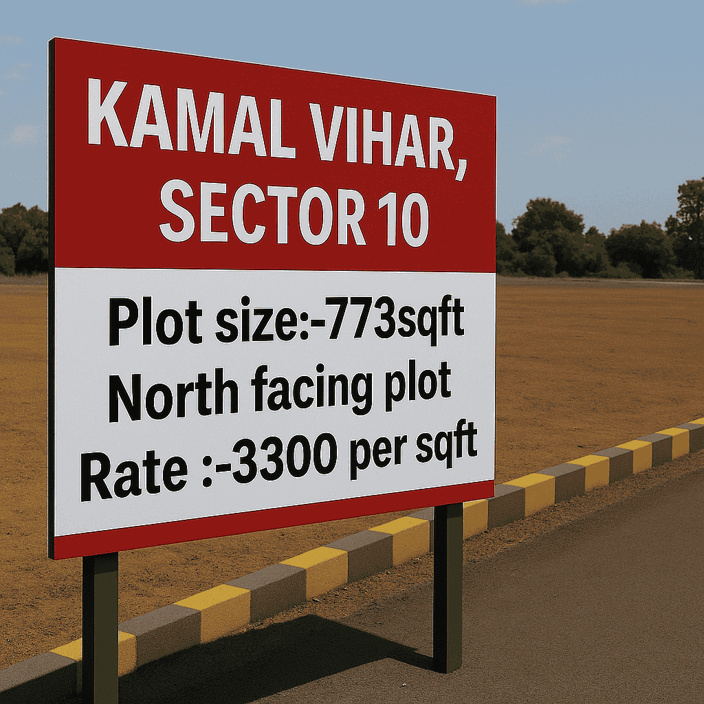 Photo of North facing plot